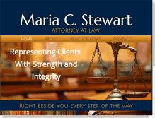 Tablet Screenshot of mariacstewart.com